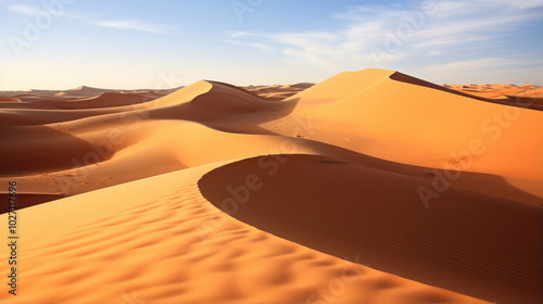 Endless Sands: The Serenity of Desert Dunes