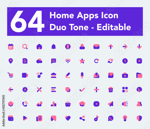icon pack for mobile application or website user interface