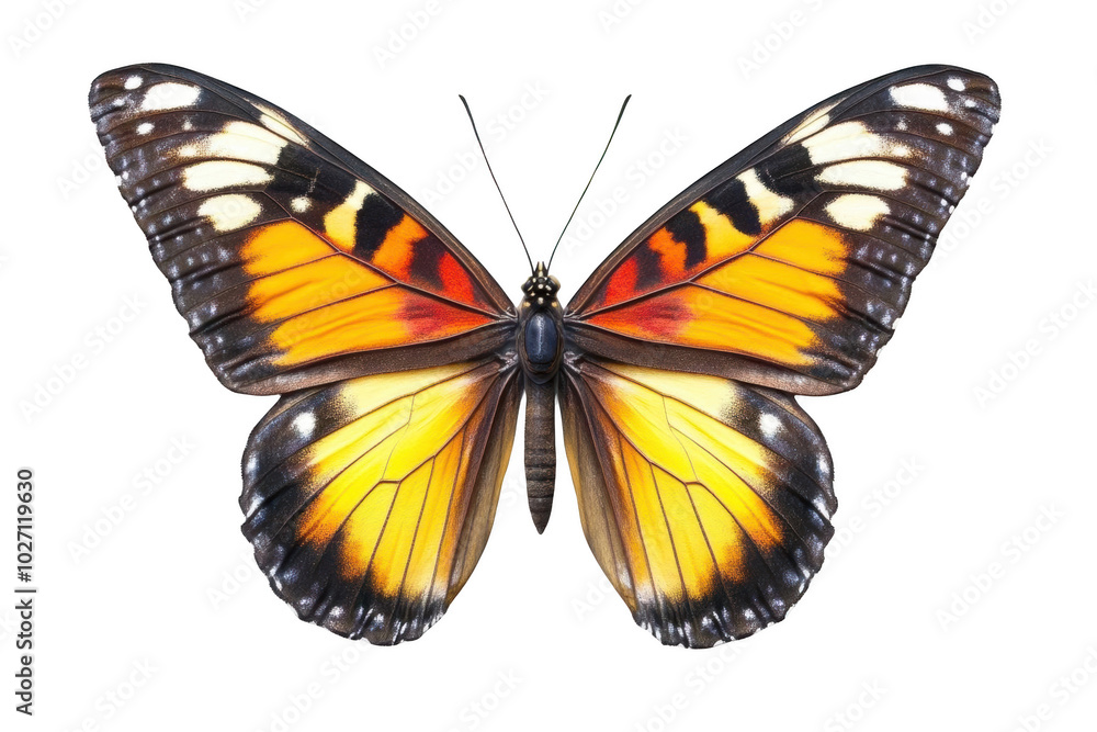 Closeup of a Colorful Butterfly with Black Background Closeup of a Colorful Butterfly with Black Background