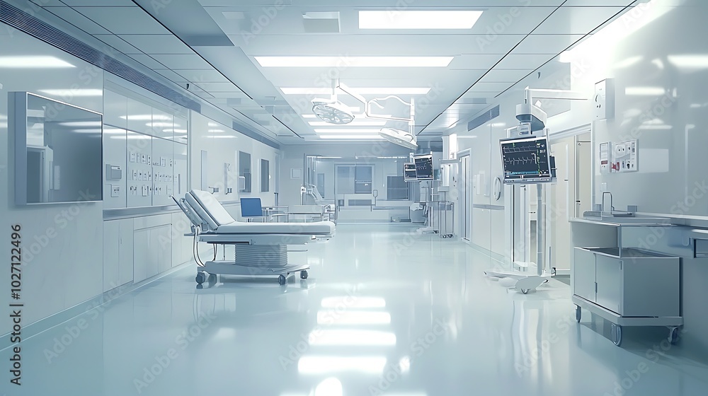 Advanced medical facilities and equipment featured in a modern hospital setting. Advanced medical facilities and equipment featured in a modern hospital setting.