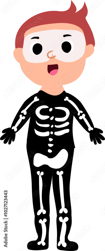 little child with skeleton Custom