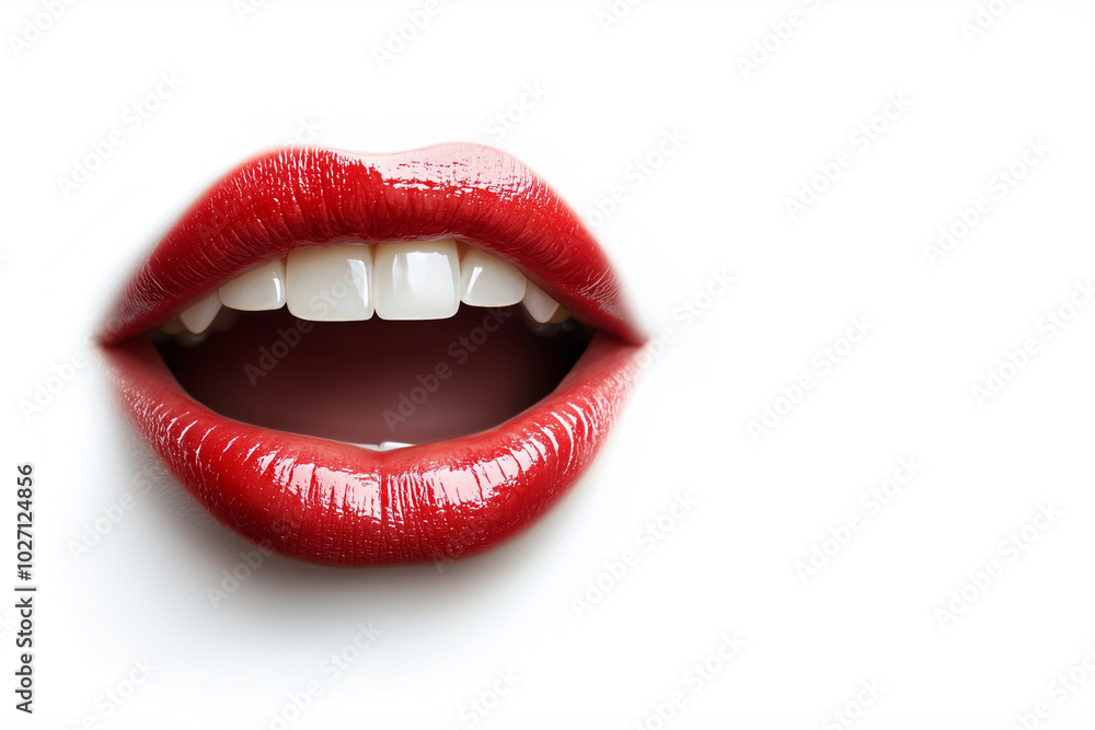 human mouth isolated on white background. perfect teeth. white wheels and paddles. ideal for dental clinic. dentist human mouth isolated on white background. perfect teeth. white wheels and paddles. ideal for dental clinic. dentist