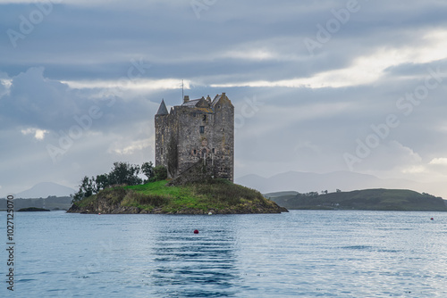 Wallpaper Mural Castle Stalker is a medieval tower house standing on a small rocky islet in the mouth of Loch Laich. It is located about 2.4 km north east of Port Appin in the Scottish Highlands Torontodigital.ca