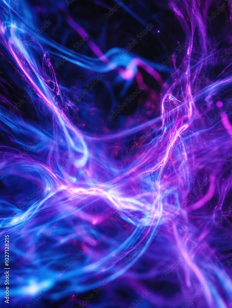Purple and Blue Light Close Up Purple and Blue Light Close Up