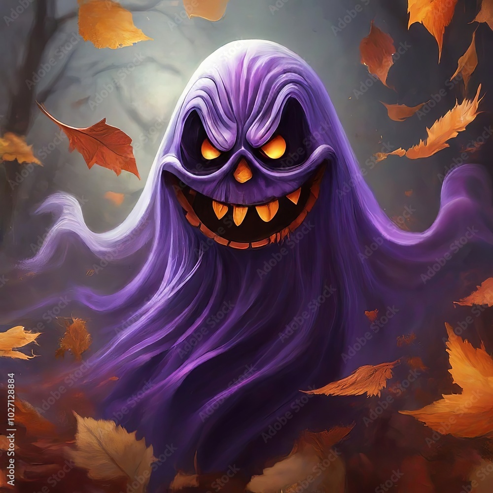 Sinister Ghost in a Dramatic Scene Sinister Ghost in a Dramatic Scene