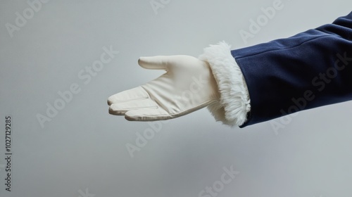 The Gloved Hand Offering Warmth photo