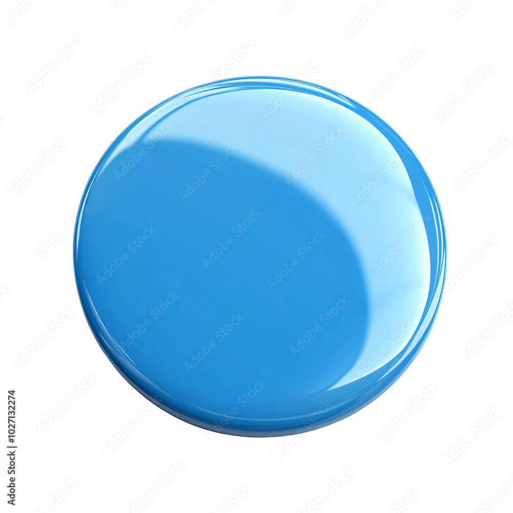 Modern 3D Blue Badge Button Icon for Digital Applications, 3D Render of a Blank Blue Badge for User Interface Design, Stylish 3D Render of a Blue Button Badge Icon. Modern 3D Blue Badge Button Icon for Digital Applications, 3D Render of a Blank Blue Badge for User Interface Design, Stylish 3D Render of a Blue Button Badge Icon.