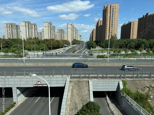 Shanghai city viaduct photo