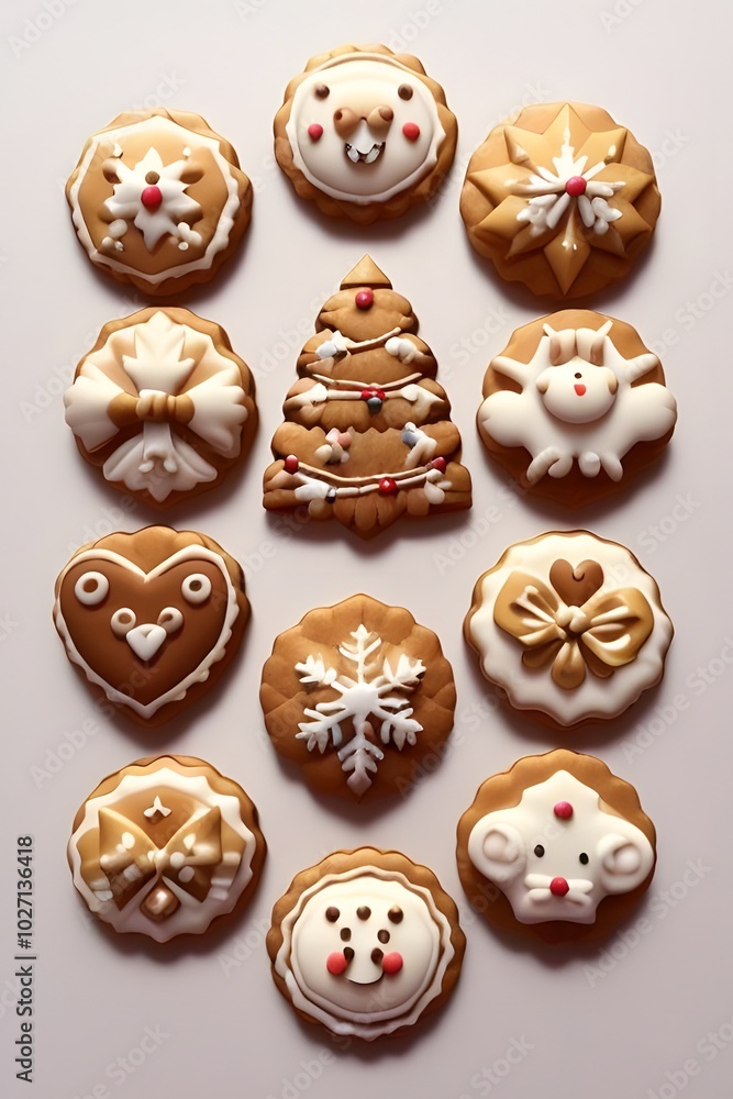 ia generated. christmas gingerbread cookies ia generated. christmas gingerbread cookies