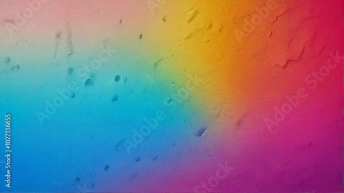 Vibrant color gradient background, concrete wall texture. photo