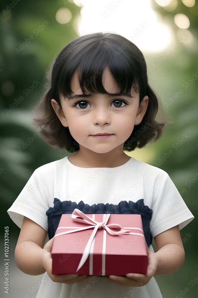 ia generated. children with gift boxes ia generated. children with gift boxes