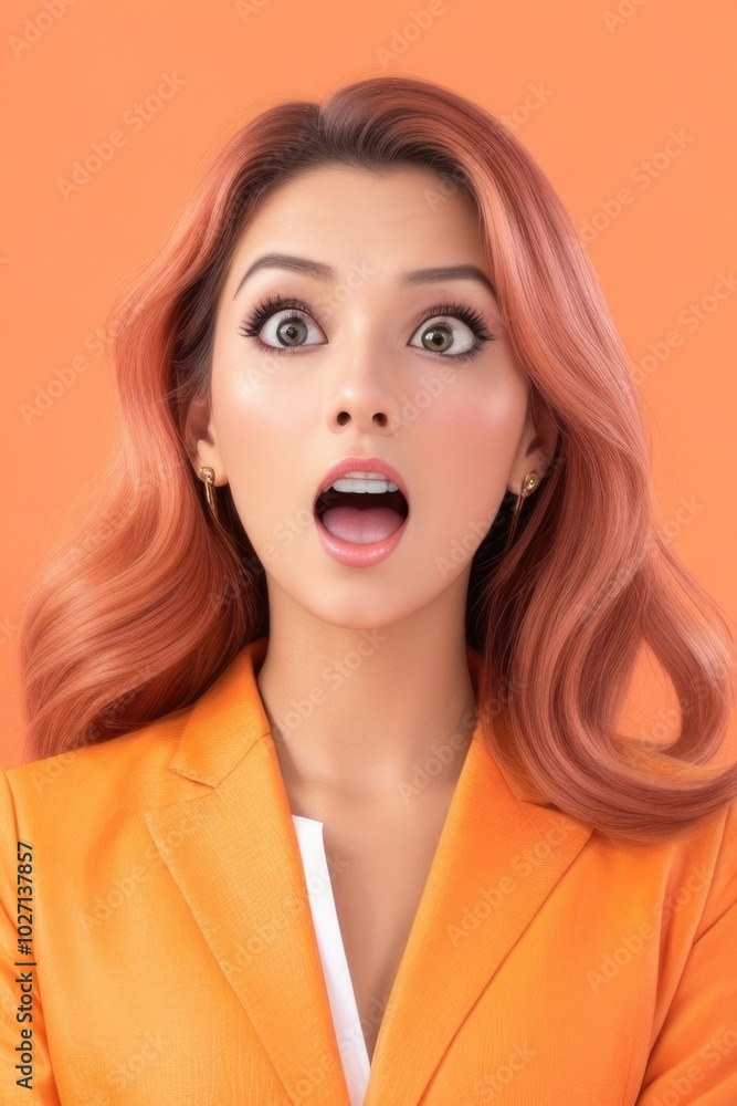 Shock woman expression Shock woman expression