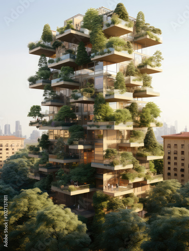 Urban Oasis: Innovative Green Skyscraper Design