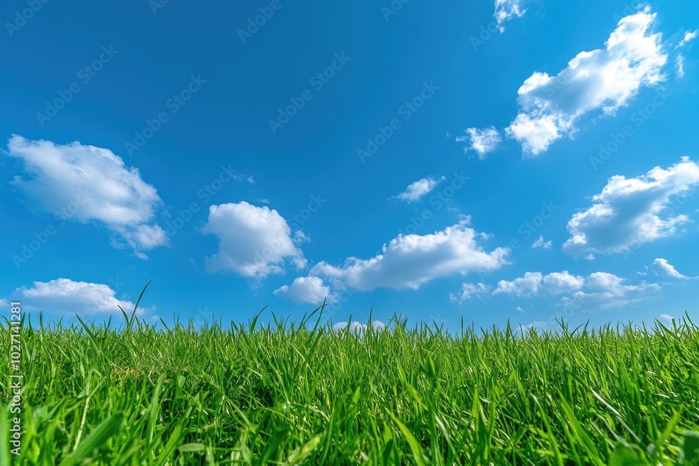 Obraz premium Green Grass Landscape