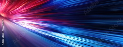 High-Speed Light Streaks on Dark Background