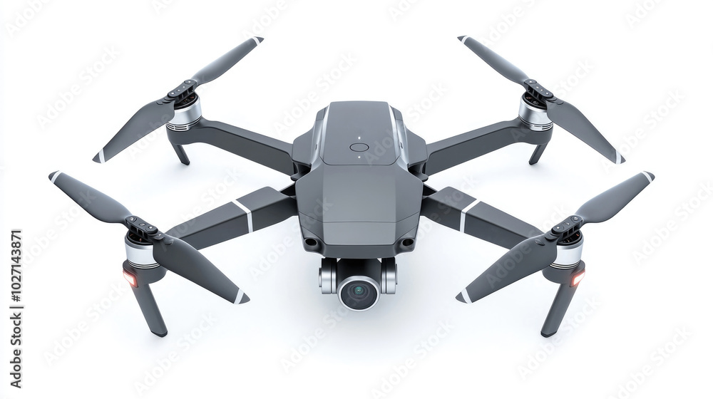 Black Drone with Four Propellers Black Drone with Four Propellers