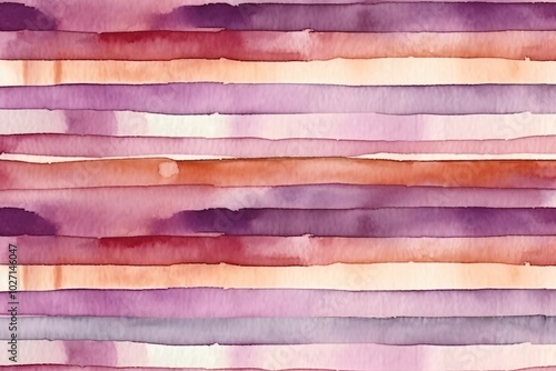 Purple and brown watercolor horizontal stripes background 