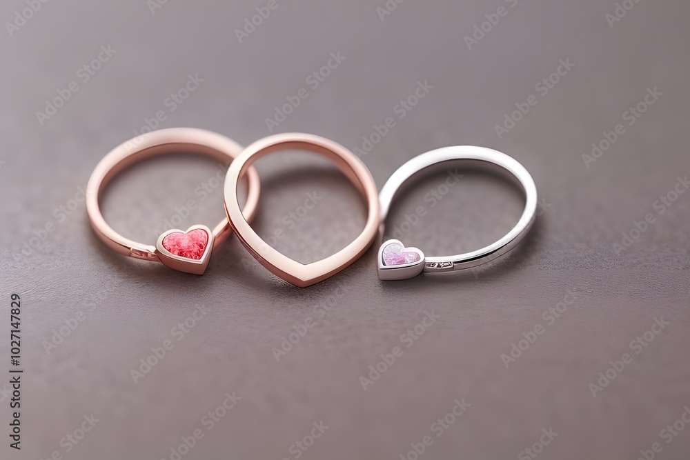 ia generated. heart shaped rings ia generated. heart shaped rings
