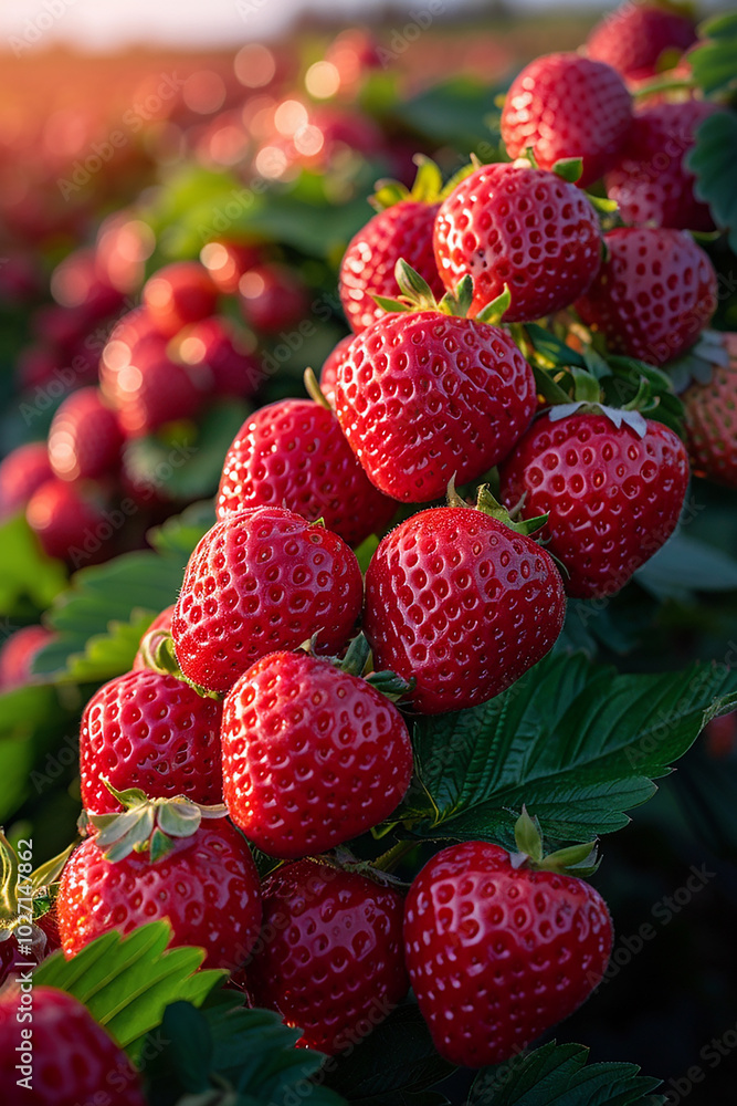 strawberries in the garden strawberries in the garden