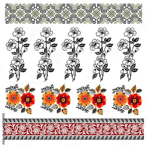 bedsheet design digital art use hand work and digital printing