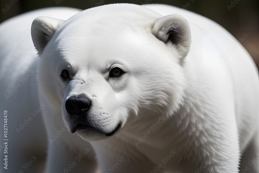 ia generated. polar bear on the ice ia generated. polar bear on the ice
