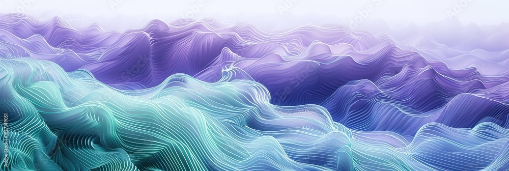 Abstract Digital Waves in Gradient Colors Abstract Digital Waves in Gradient Colors