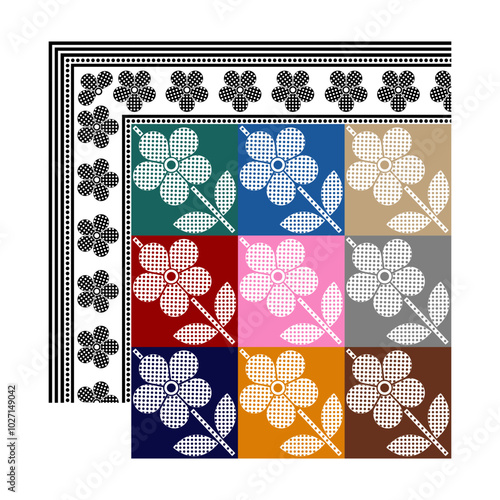 bedsheet design digital art use hand work and digital printing