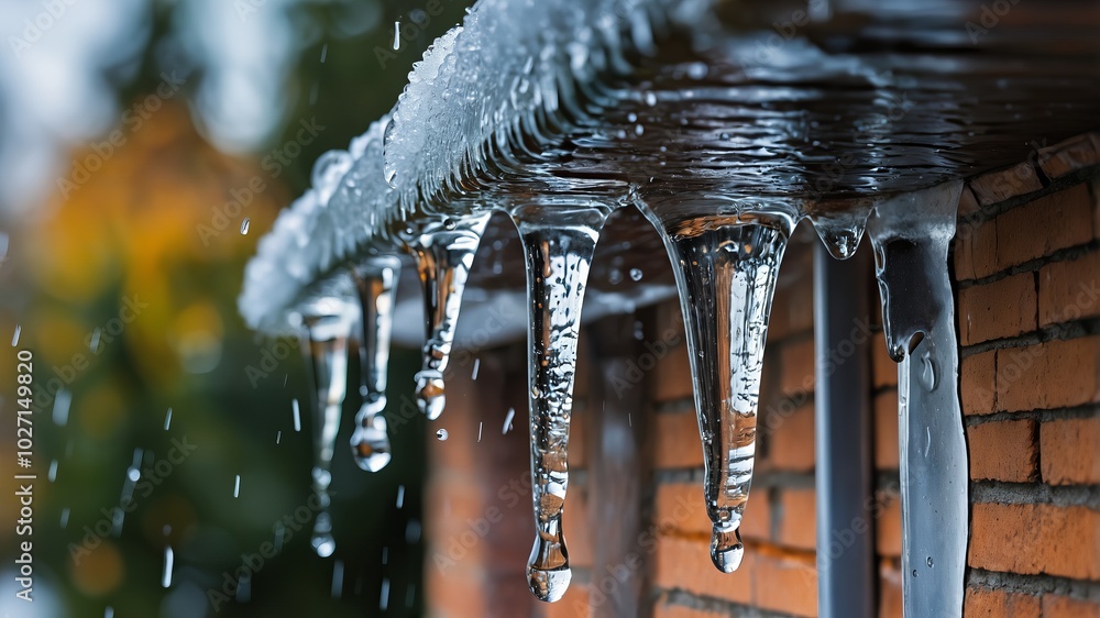 icicles hanging from a roof icicles hanging from a roof