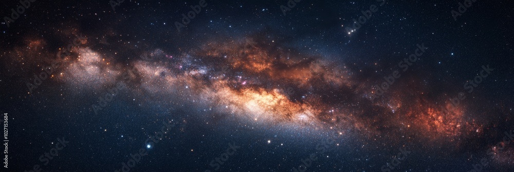 A vibrant night sky where the constellation stands out, its stars forming a dynamic pattern with a backdrop of bright nebulae and distant galaxies A vibrant night sky where the constellation stands out, its stars forming a dynamic pattern with a backdrop of bright nebulae and distant galaxies