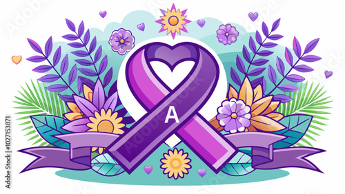 This symbol is meant to raise awareness of Alzheimer's disease, domestic abuse, and cancer diseases.