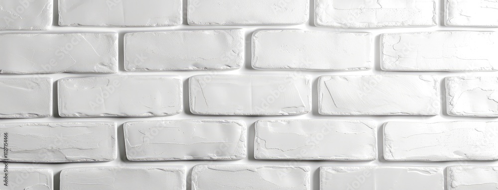 White Painted Brick Wall Texture for Background White Painted Brick Wall Texture for Background