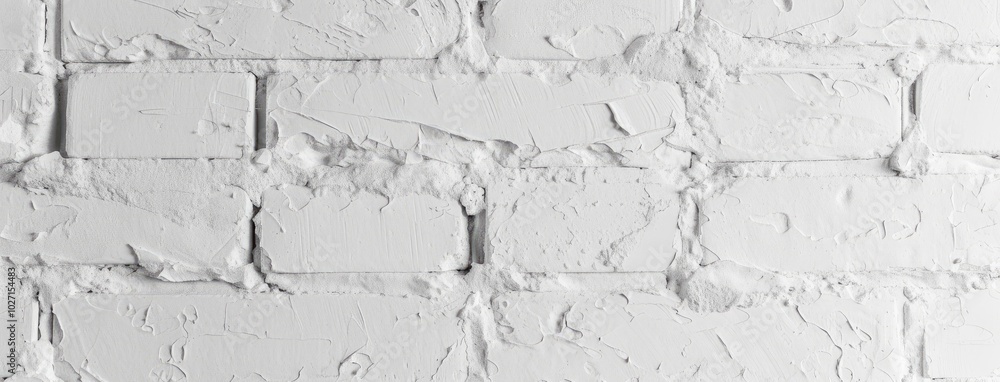 Abstract White Brick Wall with Paint Texture Abstract White Brick Wall with Paint Texture