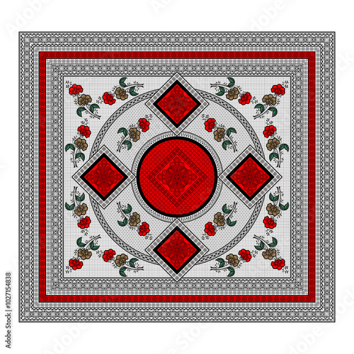 bedsheet design digital art use hand work and digital printing