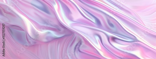 Abstract Pink Swirls and Waves Background