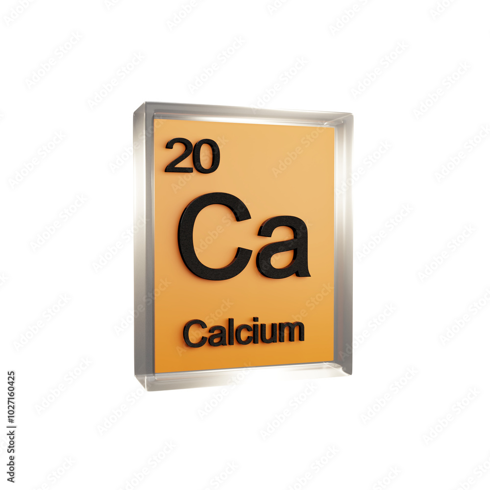 Calcium side - Periodic Table Element, Scientific and Educational Use, Transparent and Translucent Design, 3D Render Calcium side - Periodic Table Element, Scientific and Educational Use, Transparent and Translucent Design, 3D Render