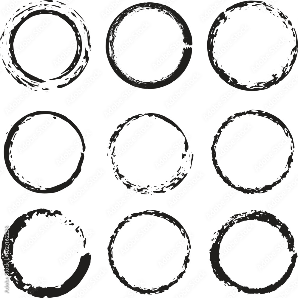 Textured Circles Rough Abstract and Artistic Round Shapes for Creative Designs Textured Circles Rough Abstract and Artistic Round Shapes for Creative Designs