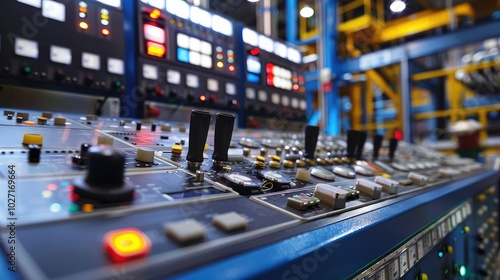 Wallpaper Mural Industrial Control Panel in Action Torontodigital.ca