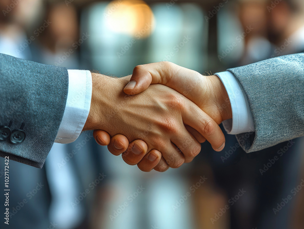 Business Handshake: A Symbol of Agreement and Success Business Handshake: A Symbol of Agreement and Success