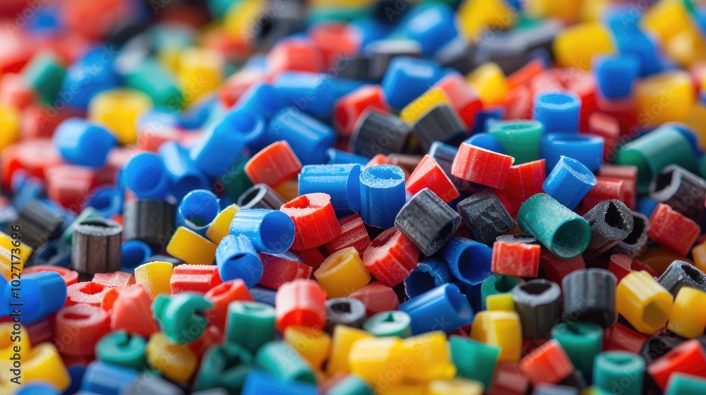 Vibrant Mixed Color Plastic Pellets Vibrant Mixed Color Plastic Pellets