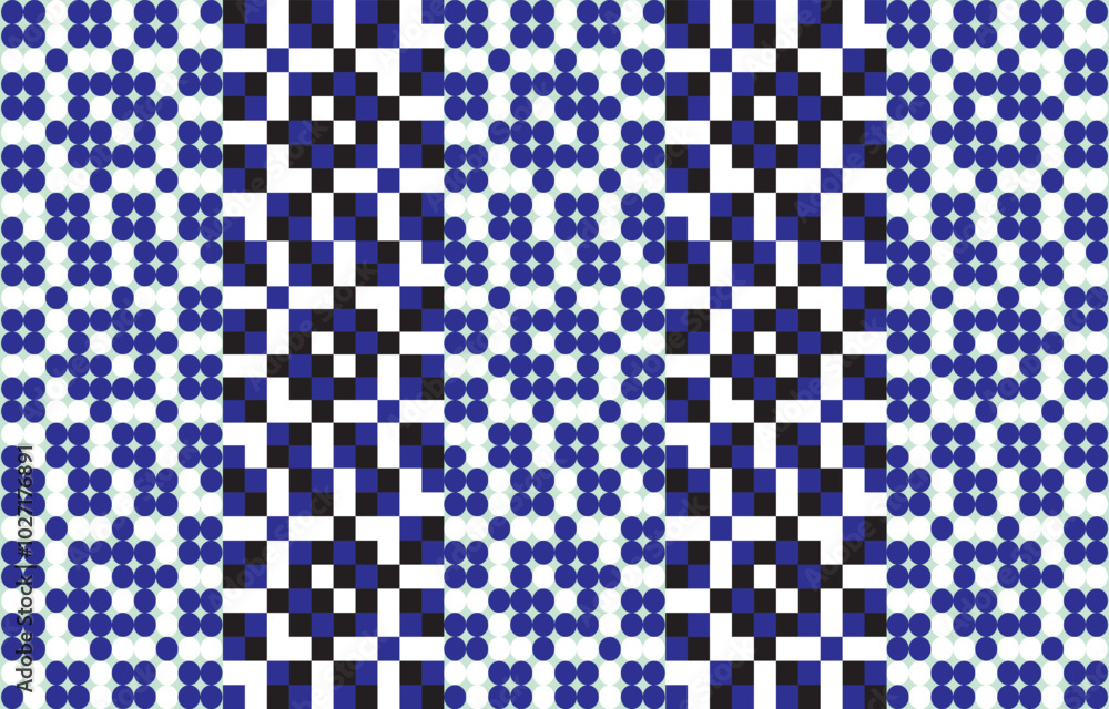Fototapeta premium Ikat ethnic tribal ,handmade native pattern motif. Ethnic ikat abstract background art.Ikat geometric ethnic oriental seamless pattern.Design for fabric pattern , textile ,printing and other project.