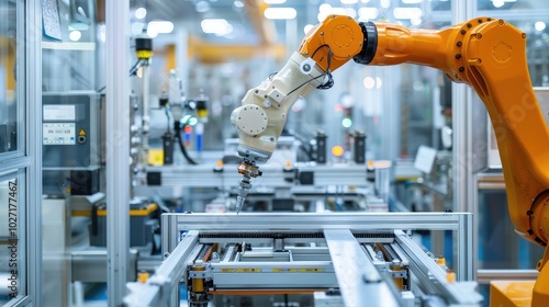 Advanced Robotic Arm in Modern Factory