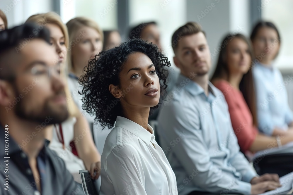 A Group of multiracial business people sitting A Group of multiracial business people sitting