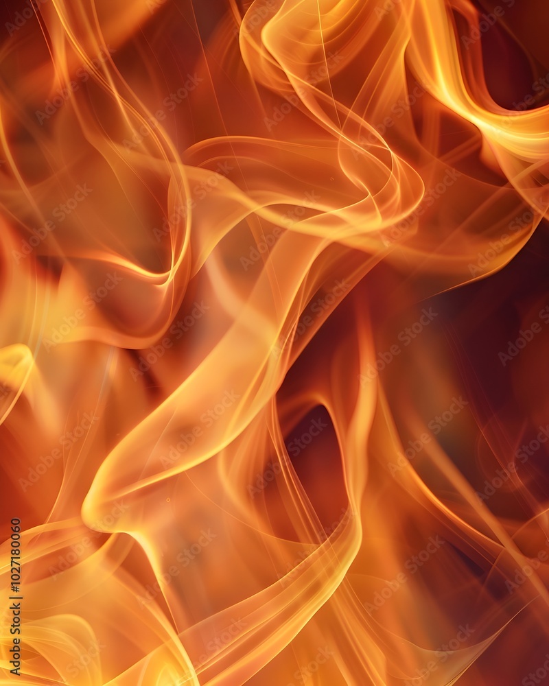 Fluid and Fiery Abstract Shapes Depicting Energy and Combustion Fluid and Fiery Abstract Shapes Depicting Energy and Combustion