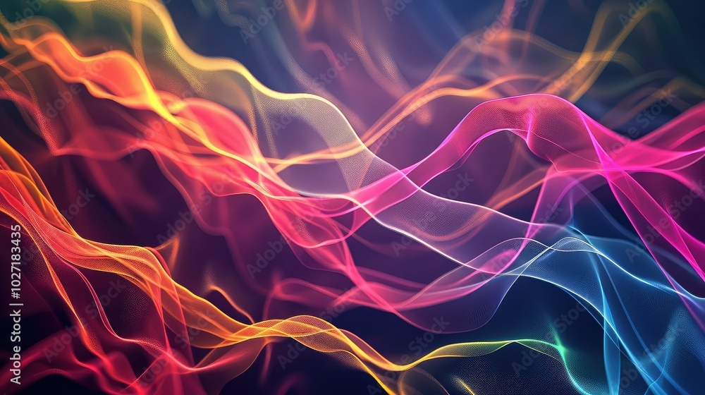 Vibrant Abstract Colorful Waves Vibrant Abstract Colorful Waves