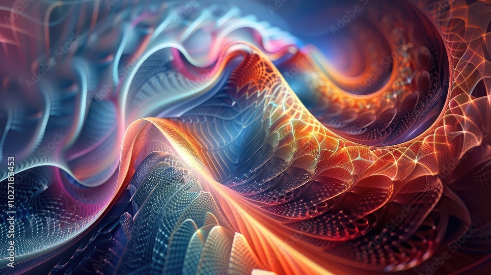 Vivid Abstract Digital Wave Patterns Vivid Abstract Digital Wave Patterns