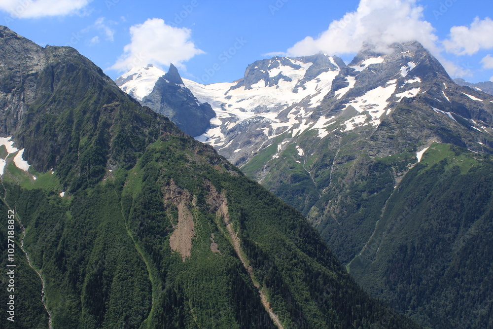 Naklejka premium landscape in the mountains