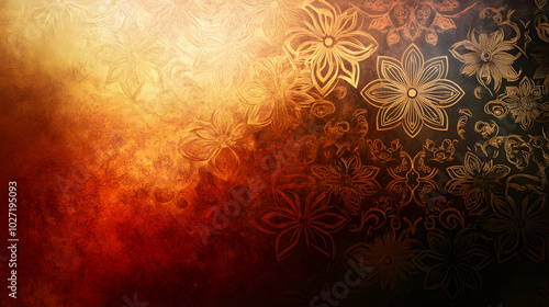 Red classical background with oriental style design