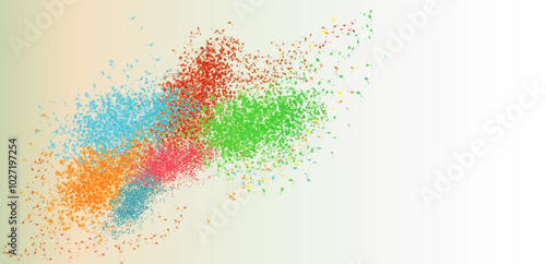 Colorful Abstract Paint Splatter