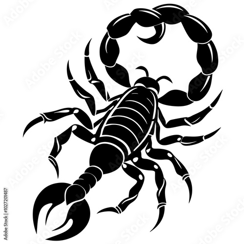 scorpion silhouette vector