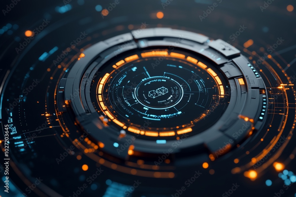 An advanced, neon-lit digital interface with concentric circular elements, symbolizing cutting-edge technology and data visualization in a futuristic context. An advanced, neon-lit digital interface with concentric circular elements, symbolizing cutting-edge technology and data visualization in a futuristic context.